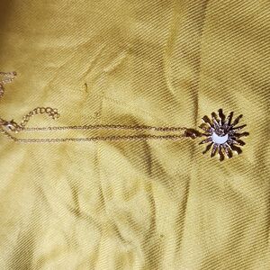Gold Sun and Moon Pendant Necklace